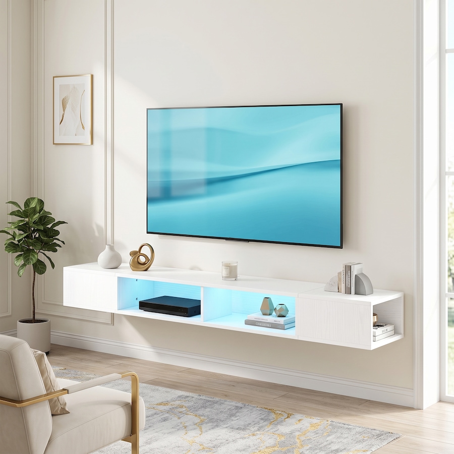 Image 952948_ALTMORE10.jpg, Product 952-948 / Price $109.99 - $114.99, HOMCOM TV Stand, Modern Entertainment Center with RGB LED Lights from HOMCOM on TSC.ca's Home & Garden department