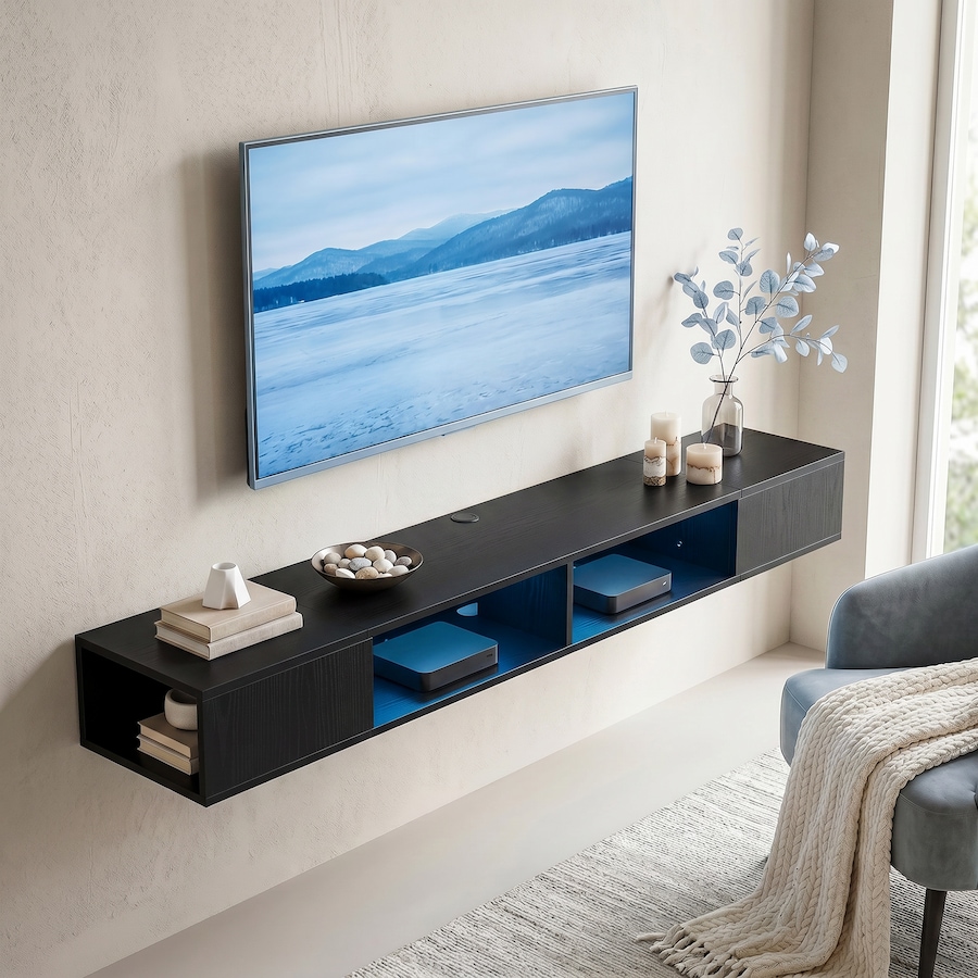 Image 952948_ALTMORE18.jpg, Product 952-948 / Price $109.99 - $114.99, HOMCOM TV Stand, Modern Entertainment Center with RGB LED Lights from HOMCOM on TSC.ca's Home & Garden department
