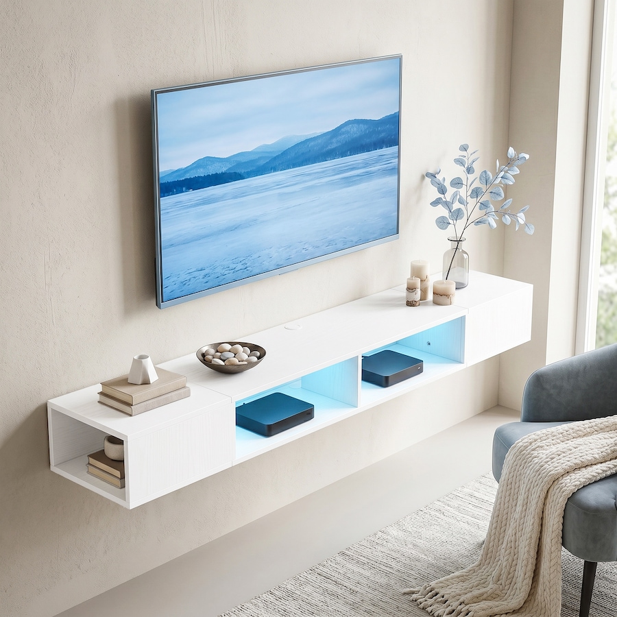 Image 952948_ALTMORE20.jpg, Product 952-948 / Price $109.99 - $114.99, HOMCOM TV Stand, Modern Entertainment Center with RGB LED Lights from HOMCOM on TSC.ca's Home & Garden department
