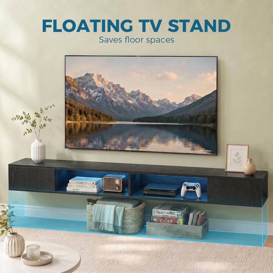 Image 952948_ALTMORE3.jpg, Product 952-948 / Price $109.99 - $114.99, HOMCOM TV Stand, Modern Entertainment Center with RGB LED Lights from HOMCOM on TSC.ca's Home & Garden department