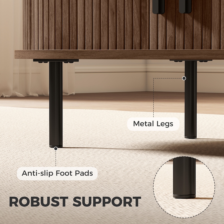 Image 952951_ALTMORE15.jpg, Product 952-951 / Price $156.99, HOMCOM Coffee Table with Sliding Tambour Doors 39" from HOMCOM on TSC.ca's Home & Garden department