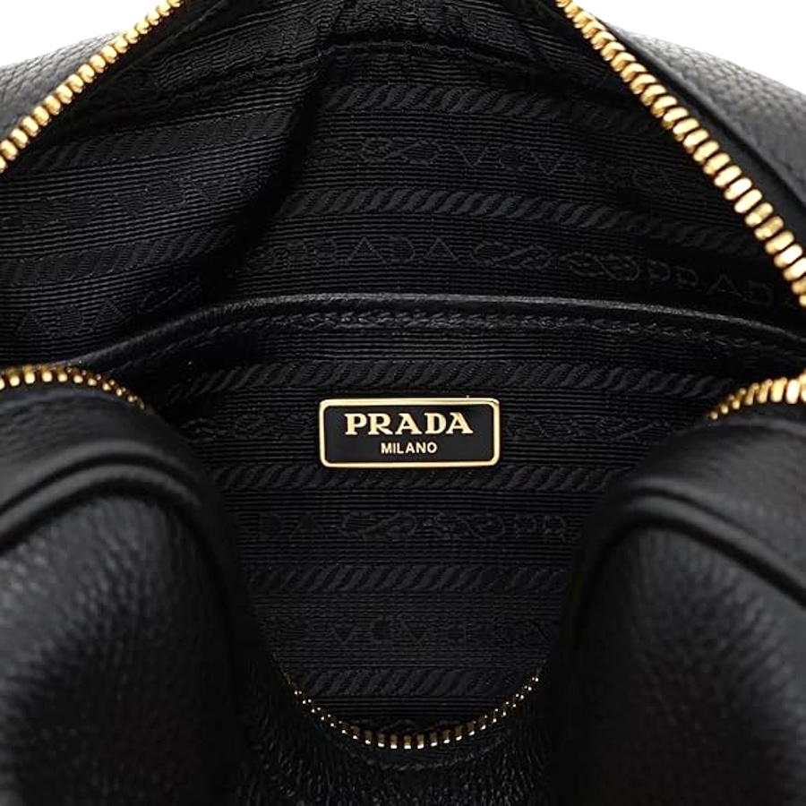 Image 953431_ALTMORE15.jpg, Product 953-431 / Price $3,490.00, Prada Vitello Phenix Black Leather Crossbody Bag from Prada on TSC.ca's Fashion department