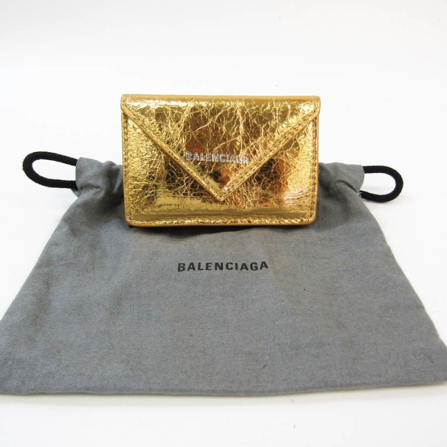 Image 953576_ALTMORE11.jpg, Product 953-576 / Price $716.00, Balenciaga Papier Mini Trifold Wallet Metallic Gold Lambskin Leather from Balenciaga on TSC.ca's Fashion department