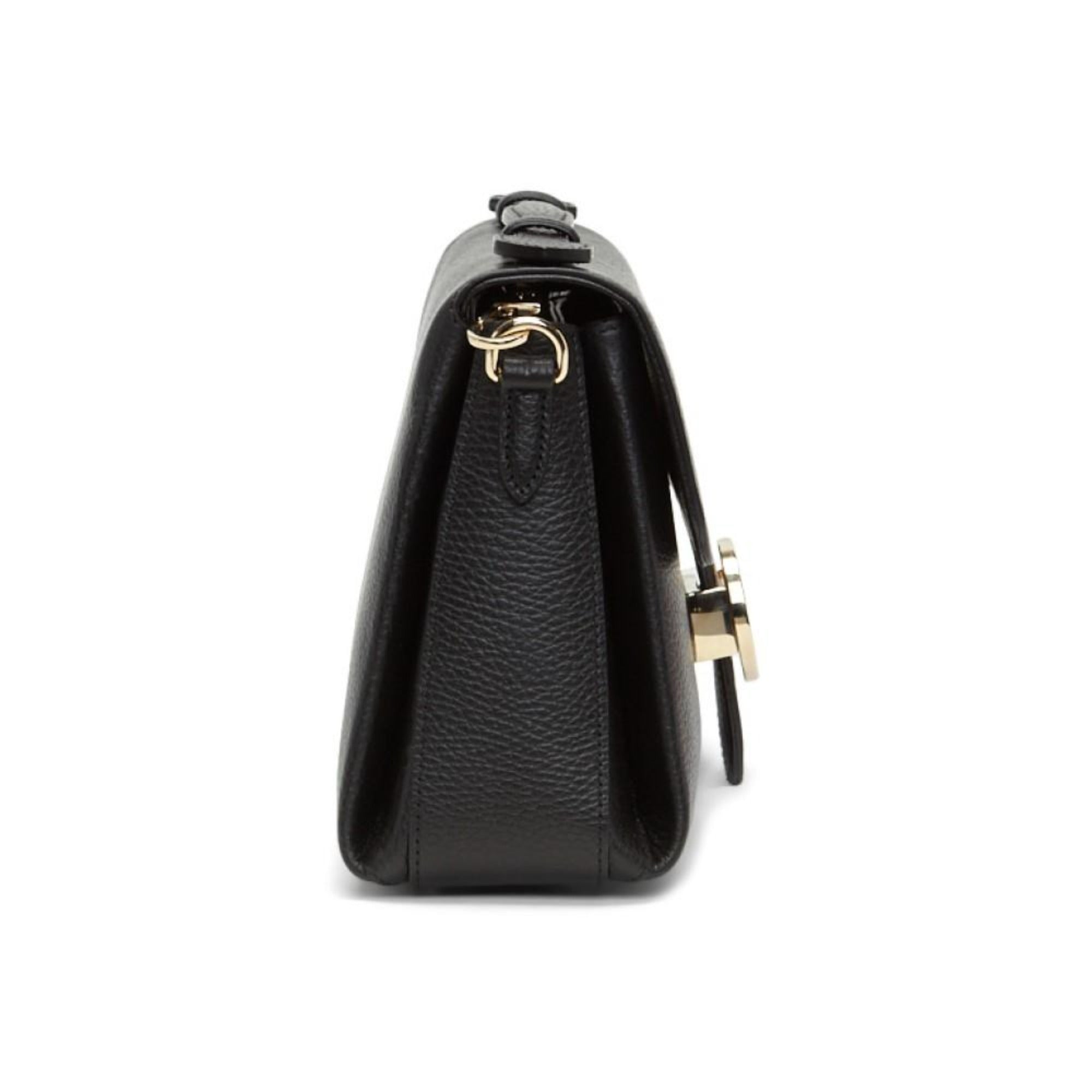 Gucci Interlocking G Black Calf Leather Chain Crossbody Bag - TSC.ca