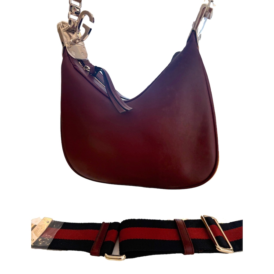 Image 953724_ALTMORE15.jpg, Product 953-724 / Price $4,373.00, Gucci Attache Small Burgundy Leather Shoulder Crossbody Bag Web Stripe from Gucci on TSC.ca's Fashion department