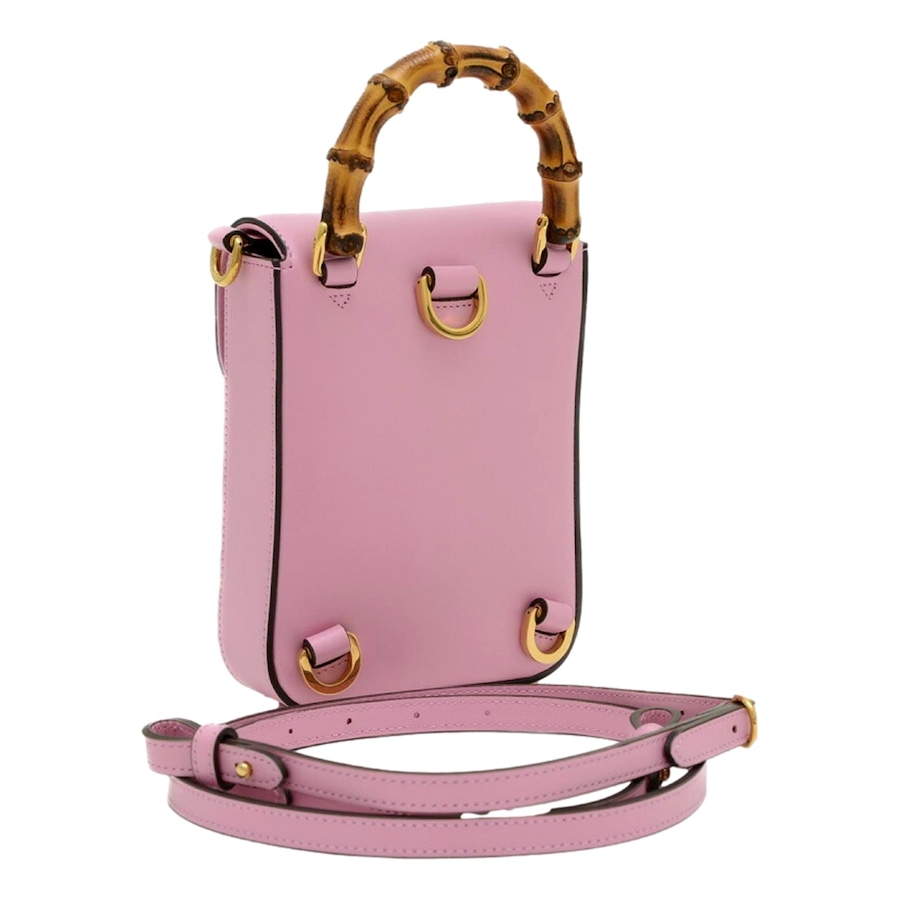 Image 953786_ALTMORE13.jpg, Product 953-786 / Price $2,536.00, Gucci Bamboo 1947 Mini Pink Leather Top Handle Crossbody Bag from Gucci on TSC.ca's Fashion department
