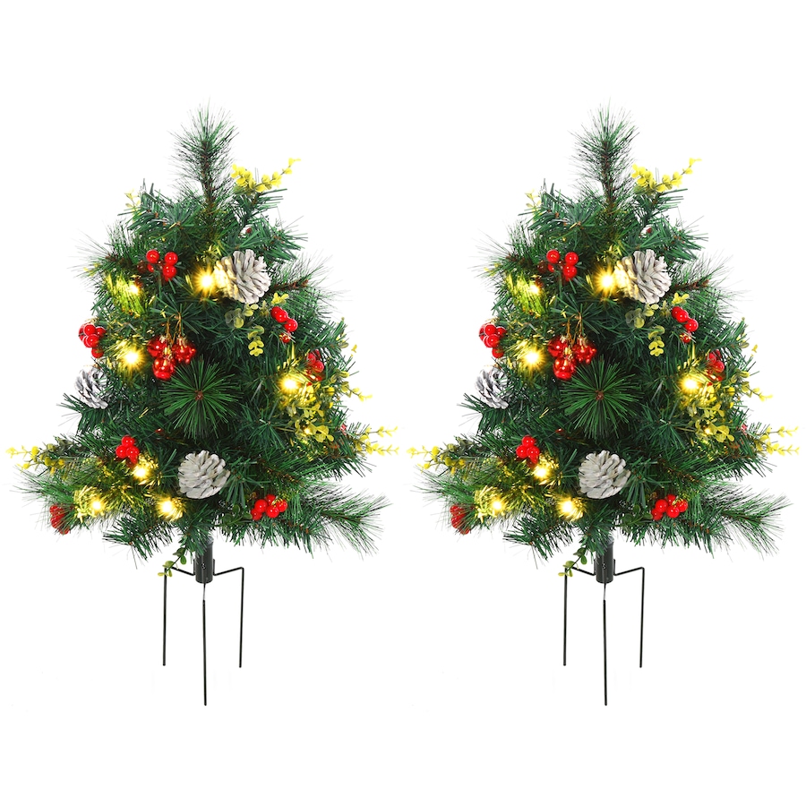 Image 961232_ALTMORE9.jpg, Product 961-232 / Price $52.99, HOMCOM 2 Pieces Prelit Artificial Christmas Tree with LED, Mini Xmas Tree from HOMCOM on TSC.ca's Home & Garden department