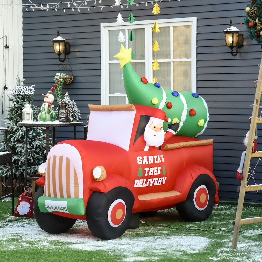 Image 961235_ALTMORE1.jpg, Product 961-235 / Price $112.99, HOMCOM 6ft Christmas Inflatables Santa on Trunk Mounted Yard Decoration from HOMCOM on TSC.ca's Home & Garden department