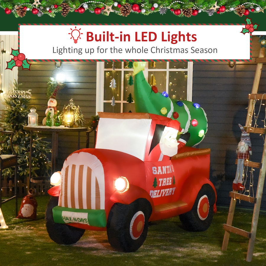 Image 961235_ALTMORE3.jpg, Product 961-235 / Price $112.99, HOMCOM 6ft Christmas Inflatables Santa on Trunk Mounted Yard Decoration from HOMCOM on TSC.ca's Home & Garden department