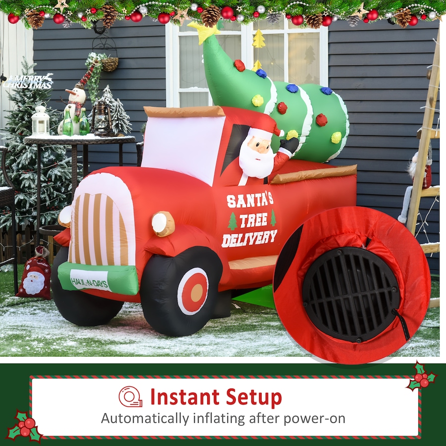 Image 961235_ALTMORE5.jpg, Product 961-235 / Price $112.99, HOMCOM 6ft Christmas Inflatables Santa on Trunk Mounted Yard Decoration from HOMCOM on TSC.ca's Home & Garden department