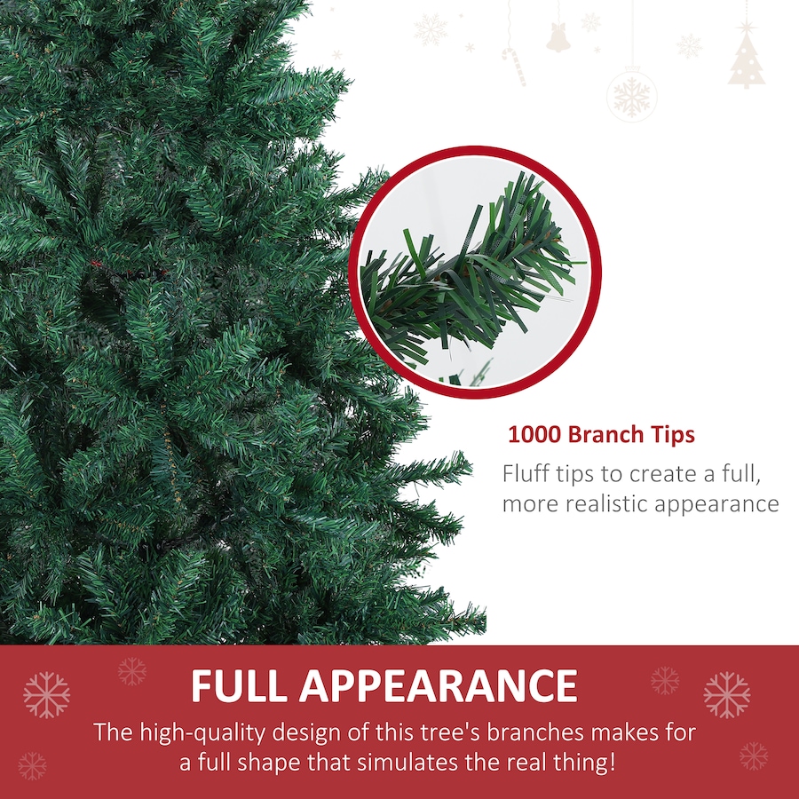 Image 961247_ALTMORE3.jpg, Product 961-247 / Price $69.99, 6ft Christmas Tree Unlit Artificial Spruce Full Tree with Metal Stand from HOMCOM on TSC.ca's Home & Garden department