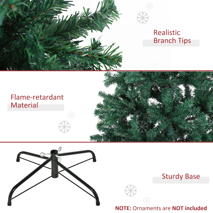 Image 961247_ALTMORE4.jpg, Product 961-247 / Price $69.99, 6ft Christmas Tree Unlit Artificial Spruce Full Tree with Metal Stand from HOMCOM on TSC.ca's Home & Garden department