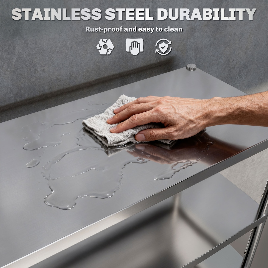 Image 961271_ALTMORE12.jpg, Product 961-271 / Price $107.99, HOMCOM 5-Tier Stainless Steel Bakers Rack, Microwave Stand for Small Spaces from HOMCOM on TSC.ca's Home & Garden department