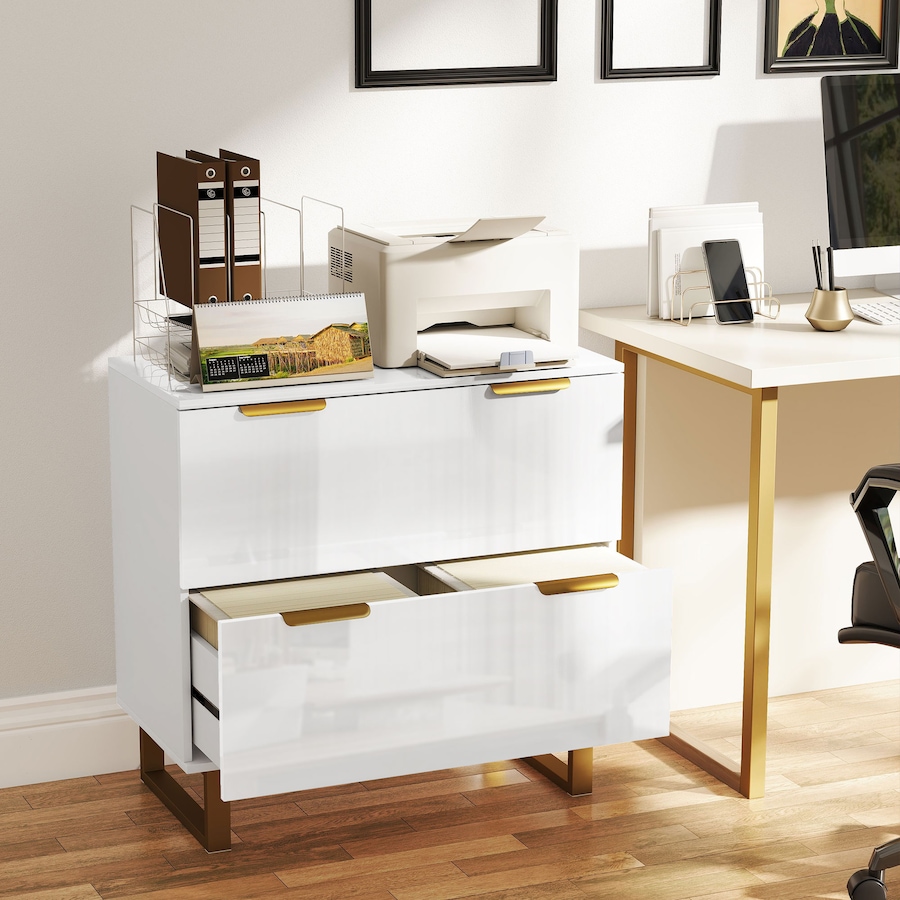 Image 961273_ALTMORE1.jpg, Product 961-273 / Price $164.99, HOMCOM 2 Drawer File Cabinet Lateral Filing Cabinet High Gloss White from HOMCOM on TSC.ca's Home & Garden department