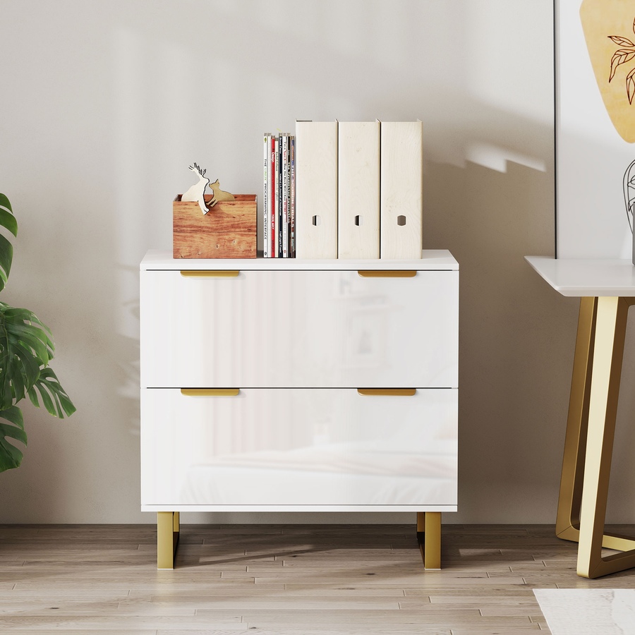 Image 961273_ALTMORE7.jpg, Product 961-273 / Price $164.99, HOMCOM 2 Drawer File Cabinet Lateral Filing Cabinet High Gloss White from HOMCOM on TSC.ca's Home & Garden department