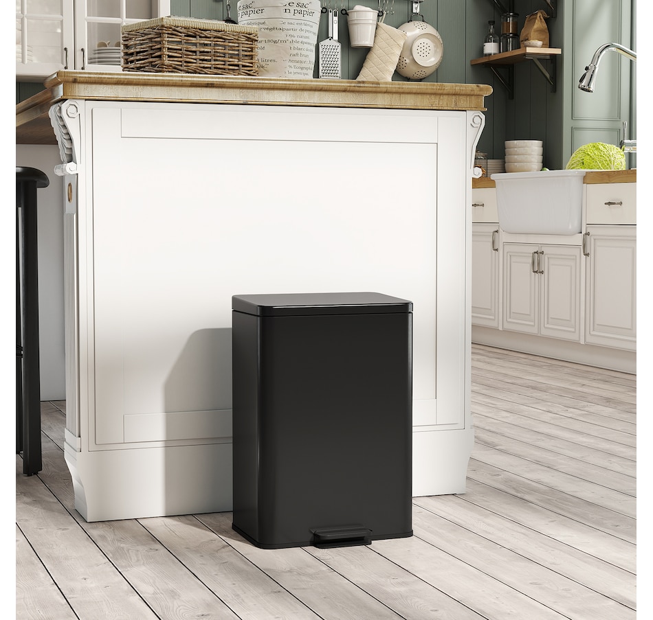 Image 961274_ALTMORE1.jpg, Product 961-274 / Price $74.99 - $76.99, HOMCOM 5.3 Gallon/20 L Garbage Can, Trash Bin with Soft Close Lid from HOMCOM on TSC.ca's Kitchen department