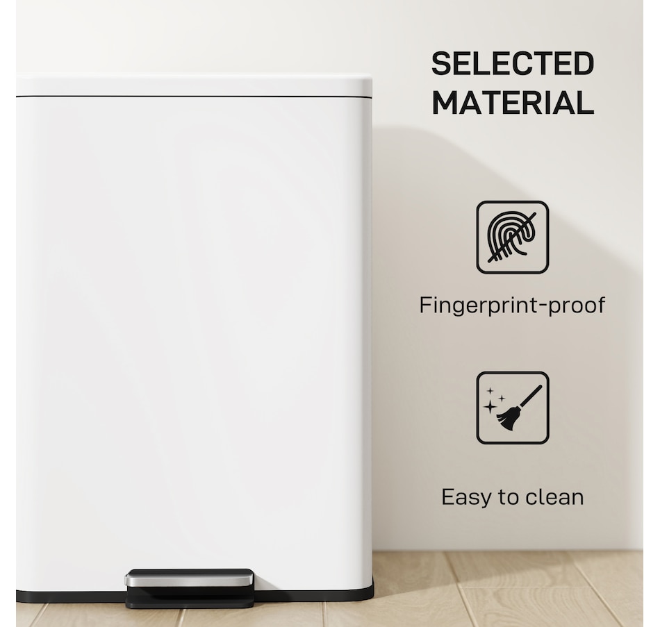 Image 961274_ALTMORE13.jpg, Product 961-274 / Price $74.99 - $76.99, HOMCOM 5.3 Gallon/20 L Garbage Can, Trash Bin with Soft Close Lid from HOMCOM on TSC.ca's Kitchen department