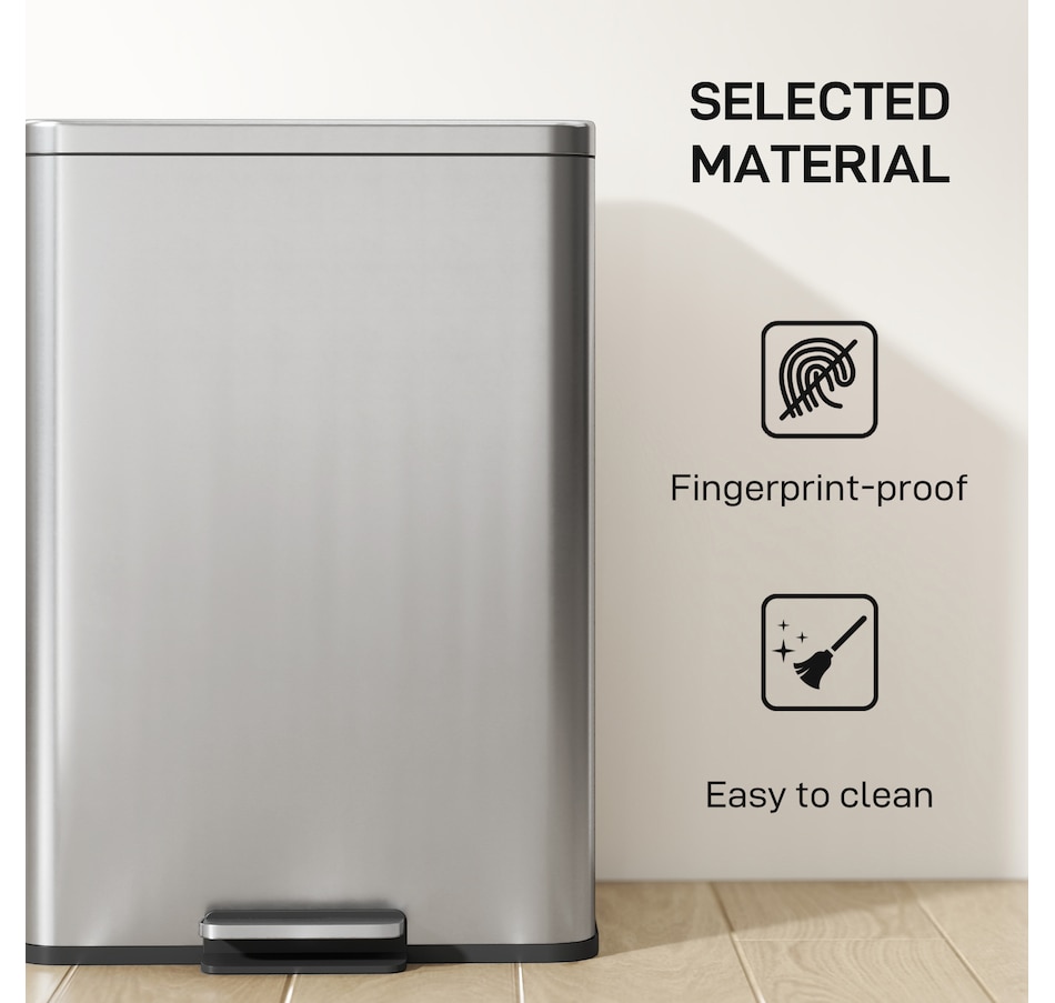 Image 961274_ALTMORE21.jpg, Product 961-274 / Price $74.99 - $76.99, HOMCOM 5.3 Gallon/20 L Garbage Can, Trash Bin with Soft Close Lid from HOMCOM on TSC.ca's Kitchen department