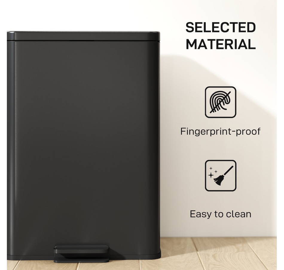 Image 961274_ALTMORE5.jpg, Product 961-274 / Price $74.99 - $76.99, HOMCOM 5.3 Gallon/20 L Garbage Can, Trash Bin with Soft Close Lid from HOMCOM on TSC.ca's Kitchen department