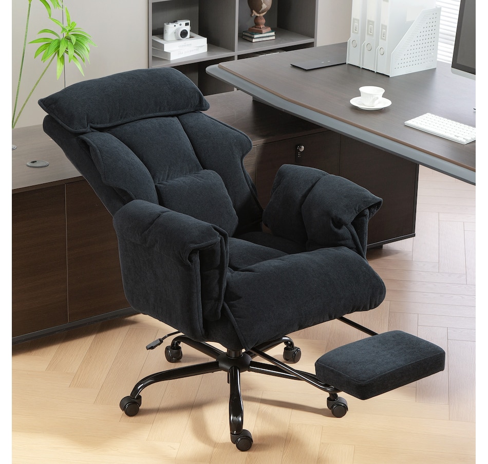 Image 961286_ALTMORE1.jpg, Product 961-286 / Price $264.99, HOMCOM Office Chair w/ Footrest Reclining Computer Desk Chair, Black from HOMCOM on TSC.ca's Home & Garden department