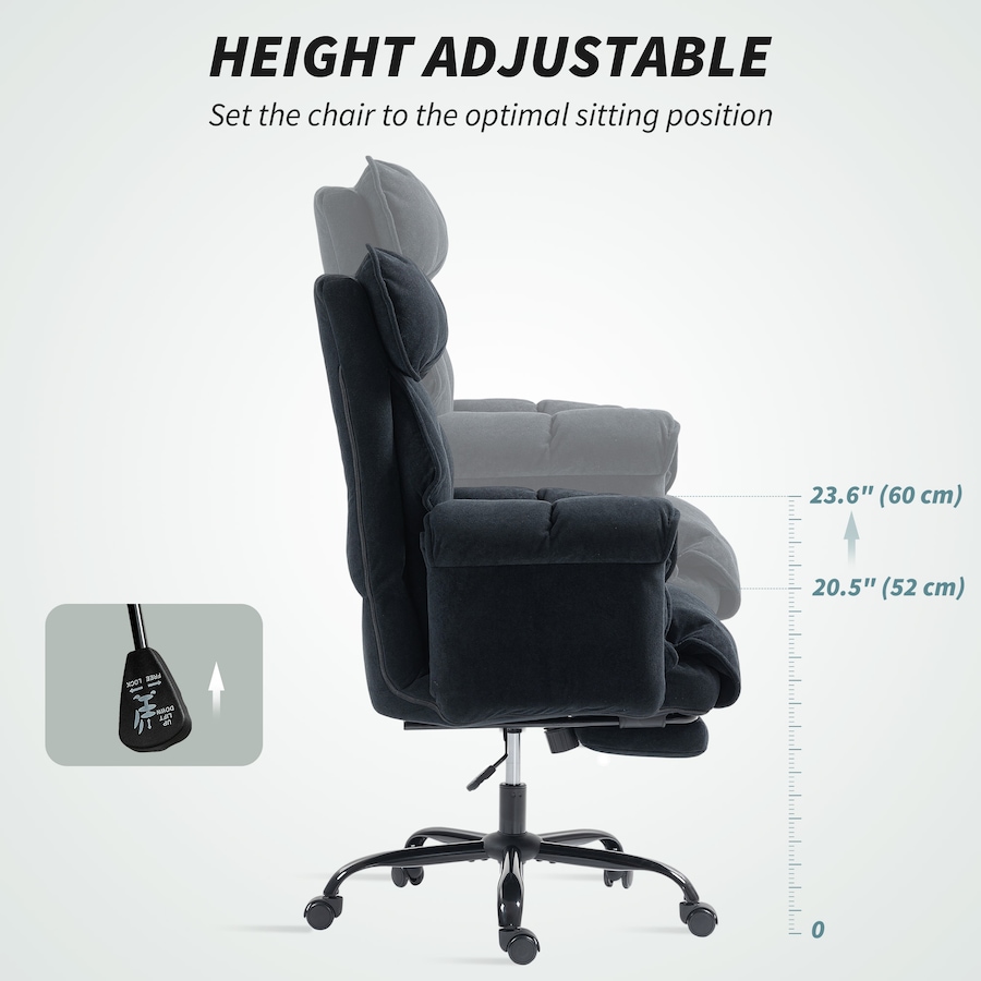 Image 961286_ALTMORE6.jpg, Product 961-286 / Price $257.49, HOMCOM Office Chair w/ Footrest Reclining Computer Desk Chair, Black from HOMCOM on TSC.ca's Home & Garden department