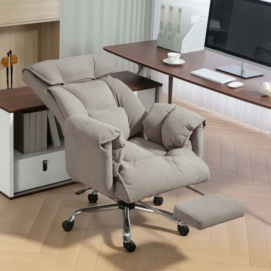 Image 961287_ALTMORE1.jpg, Product 961-287 / Price $238.69, HOMCOM Executive Office Chair, Computer Desk Chair with Footrest, Grey from HOMCOM on TSC.ca's Home & Garden department