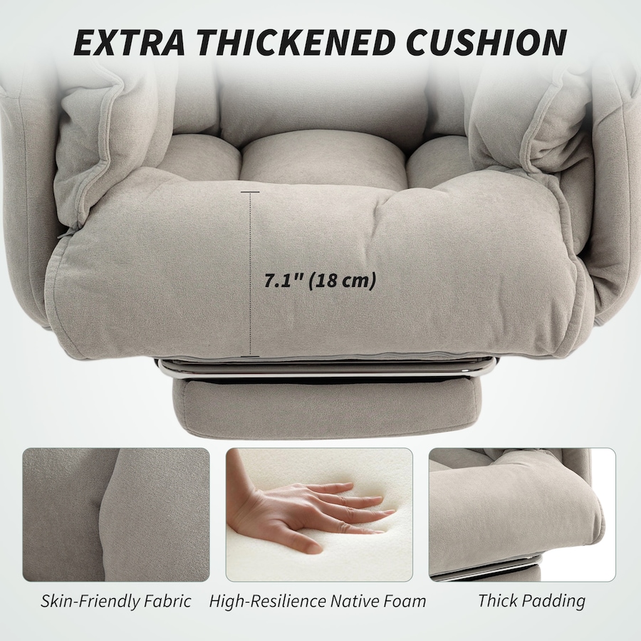 Image 961287_ALTMORE4.jpg, Product 961-287 / Price $238.69, HOMCOM Executive Office Chair, Computer Desk Chair with Footrest, Grey from HOMCOM on TSC.ca's Home & Garden department