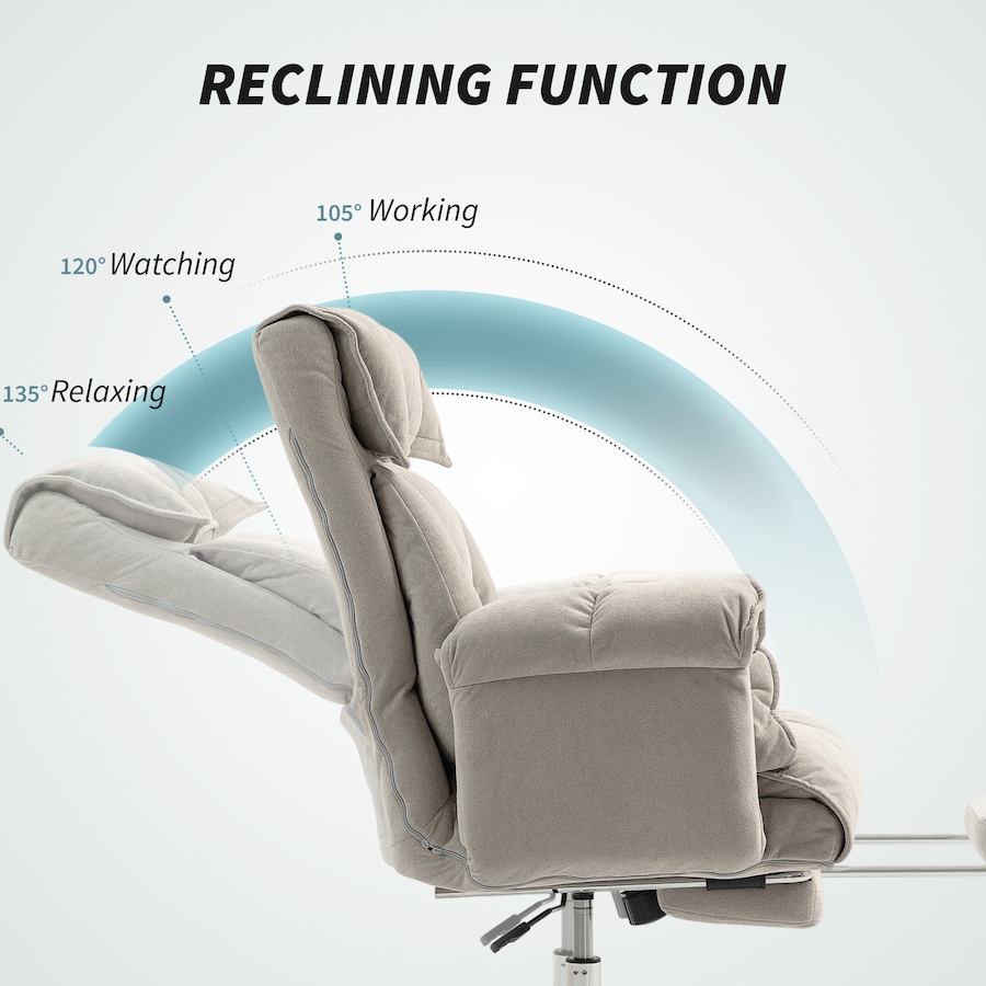Image 961287_ALTMORE5.jpg, Product 961-287 / Price $238.69, HOMCOM Executive Office Chair, Computer Desk Chair with Footrest, Grey from HOMCOM on TSC.ca's Home & Garden department