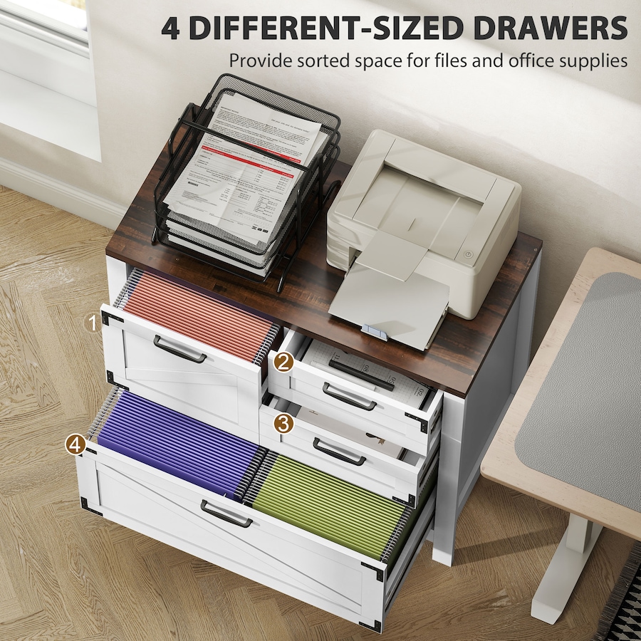 Image 961305_ALTMORE10.jpg, Product 961-305 / Price $185.39 - $189.99, HOMCOM 4 Drawer File Cabinet Filing Cabinet for Letter/A4/Legal Files from HOMCOM on TSC.ca's Home & Garden department