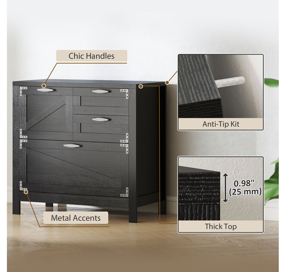 Image 961305_ALTMORE22.jpg, Product 961-305 / Price $179.99, HOMCOM 4 Drawer File Cabinet Filing Cabinet for Letter/A4/Legal Files from HOMCOM on TSC.ca's Home & Garden department