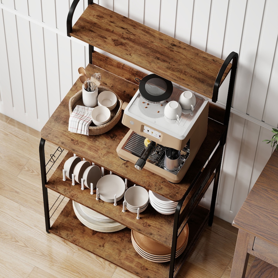 Image 961306_ALTMORE7.jpg, Product 961-306 / Price $94.99, HOMCOM Baker's Rack with Power Outlet, Adjustable Shelves and USB Charger from HOMCOM on TSC.ca's Home & Garden department