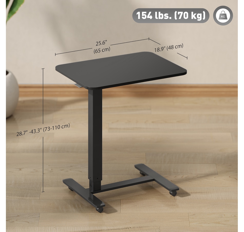 Image 961310_ALTMORE10.jpg, Product 961-310 / Price $96.99, HOMCOM Standing Desk Adjustable Height, Pneumatic Stand Up Desk from HOMCOM on TSC.ca's Home & Garden department