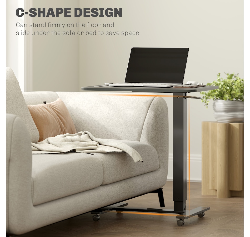 Image 961310_ALTMORE12.jpg, Product 961-310 / Price $96.99, HOMCOM Standing Desk Adjustable Height, Pneumatic Stand Up Desk from HOMCOM on TSC.ca's Home & Garden department