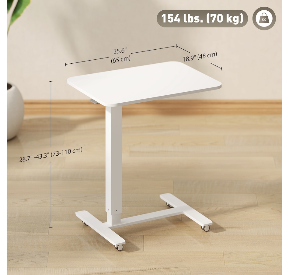 Image 961310_ALTMORE2.jpg, Product 961-310 / Price $96.99, HOMCOM Standing Desk Adjustable Height, Pneumatic Stand Up Desk from HOMCOM on TSC.ca's Home & Garden department