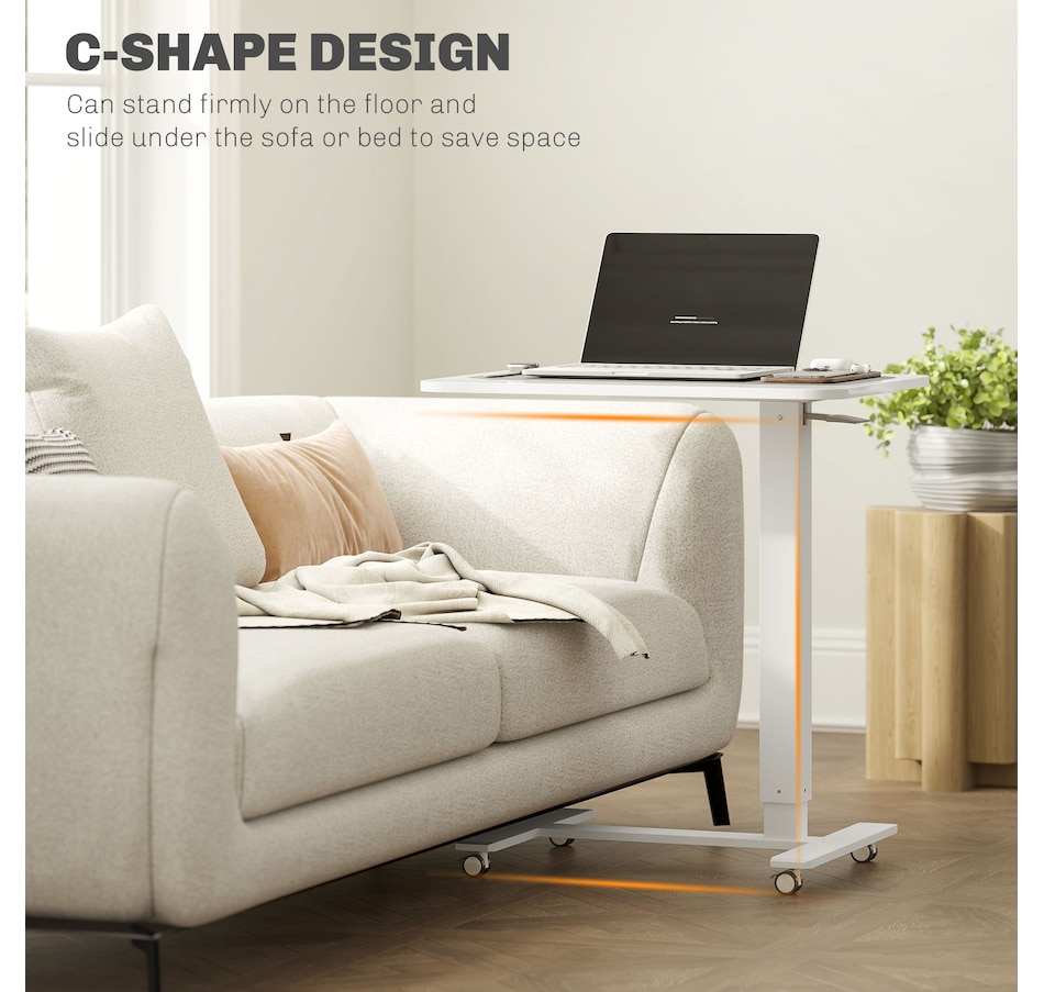 Image 961310_ALTMORE4.jpg, Product 961-310 / Price $96.99, HOMCOM Standing Desk Adjustable Height, Pneumatic Stand Up Desk from HOMCOM on TSC.ca's Home & Garden department