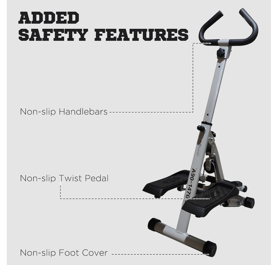 Image 961326_ALTMORE7.jpg, Product 961-326 / Price $72.99, Soozier Stepper Exercise Machine, Stair Stepper with Handlebar, Black from Soozier on TSC.ca's Health & Fitness department