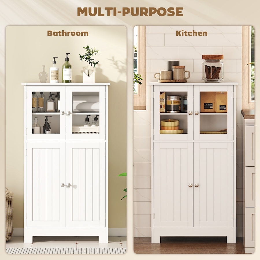 Image 961331_ALTMORE3.jpg, Product 961-331 / Price $124.99, kleankin Bathroom Floor Storage Cabinet Kitchen Cupboard w/ Doors from Kleankin on TSC.ca's Home & Garden department