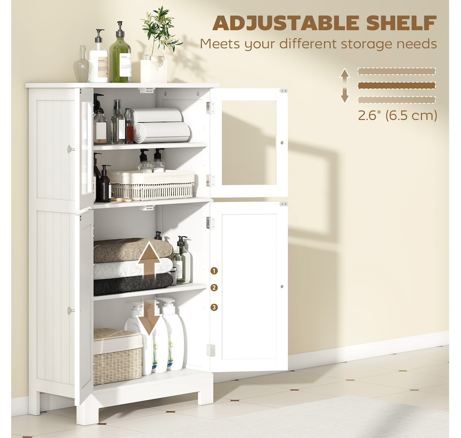 Image 961331_ALTMORE4.jpg, Product 961-331 / Price $129.99, kleankin Bathroom Floor Storage Cabinet Kitchen Cupboard w/ Doors from Kleankin on TSC.ca's Home & Garden department