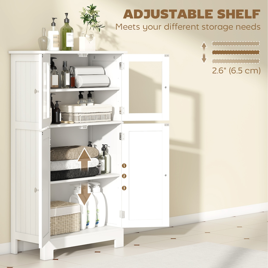 Image 961331_ALTMORE4.jpg, Product 961-331 / Price $124.99, kleankin Bathroom Floor Storage Cabinet Kitchen Cupboard w/ Doors from Kleankin on TSC.ca's Home & Garden department