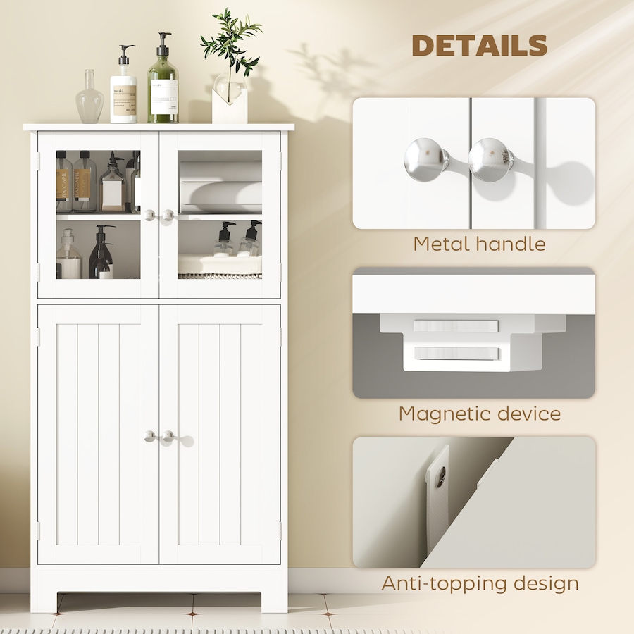 Image 961331_ALTMORE5.jpg, Product 961-331 / Price $124.99, kleankin Bathroom Floor Storage Cabinet Kitchen Cupboard w/ Doors from Kleankin on TSC.ca's Home & Garden department