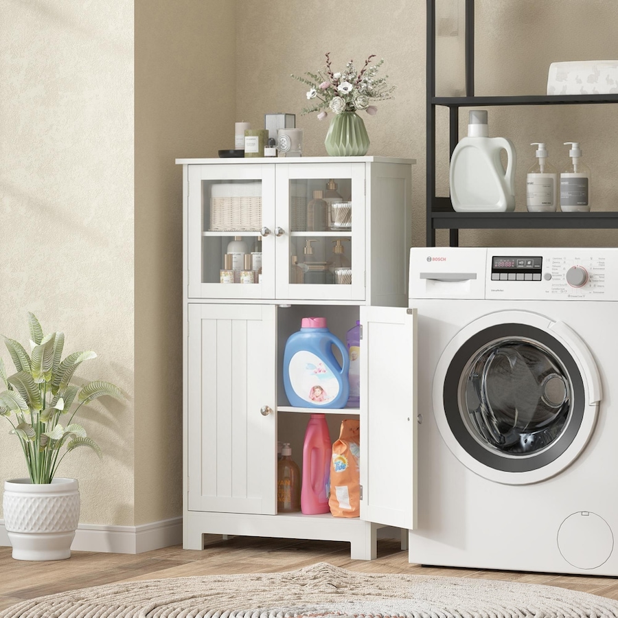 Image 961331_ALTMORE9.jpg, Product 961-331 / Price $124.99, kleankin Bathroom Floor Storage Cabinet Kitchen Cupboard w/ Doors from Kleankin on TSC.ca's Home & Garden department