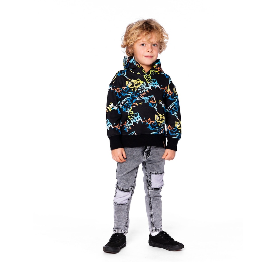 Image 961451_ALTMORE1.jpg, Product 961-451 / Price $17.40, Printed Hooded Fleece Sweatshirt Dinosaur Graphic from Deux par Deux on TSC.ca's Fashion department
