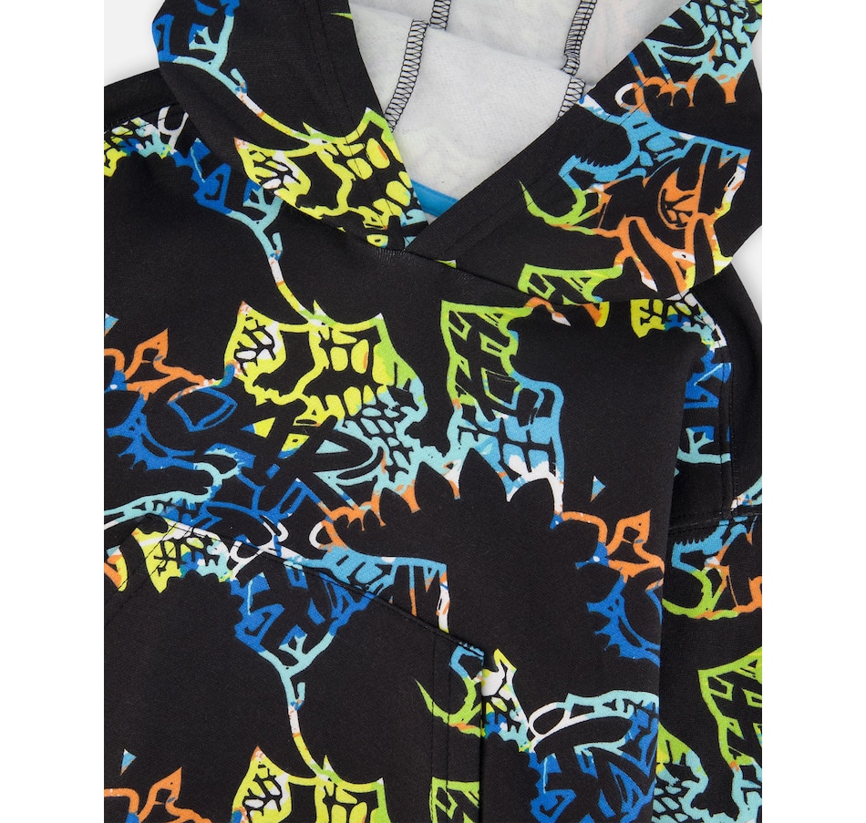 Image 961451_ALTMORE3.jpg, Product 961-451 / Price $17.40, Printed Hooded Fleece Sweatshirt Dinosaur Graphic from Deux par Deux on TSC.ca's Fashion department