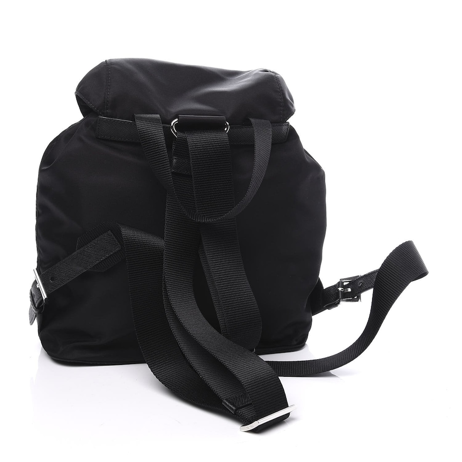 Image 961682_ALTMORE7.jpg, Product 961-682 / Price $4,055.00, Prada Re-Nylon and Saffiano Leather Trim Medium Drawstring Rucksack Backpack in Black from Prada on TSC.ca's Fashion department