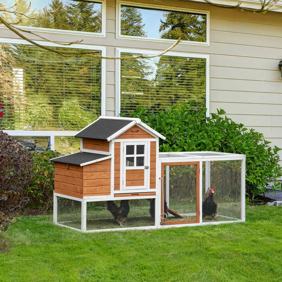 Image 962010_ALTMORE1.jpg, Product 962-010 / Price $209.99, PawHut Chicken Run Large Chicken Coop Waterproof for 2–4 Chickens, Orange from PawHut on TSC.ca's Home & Garden department