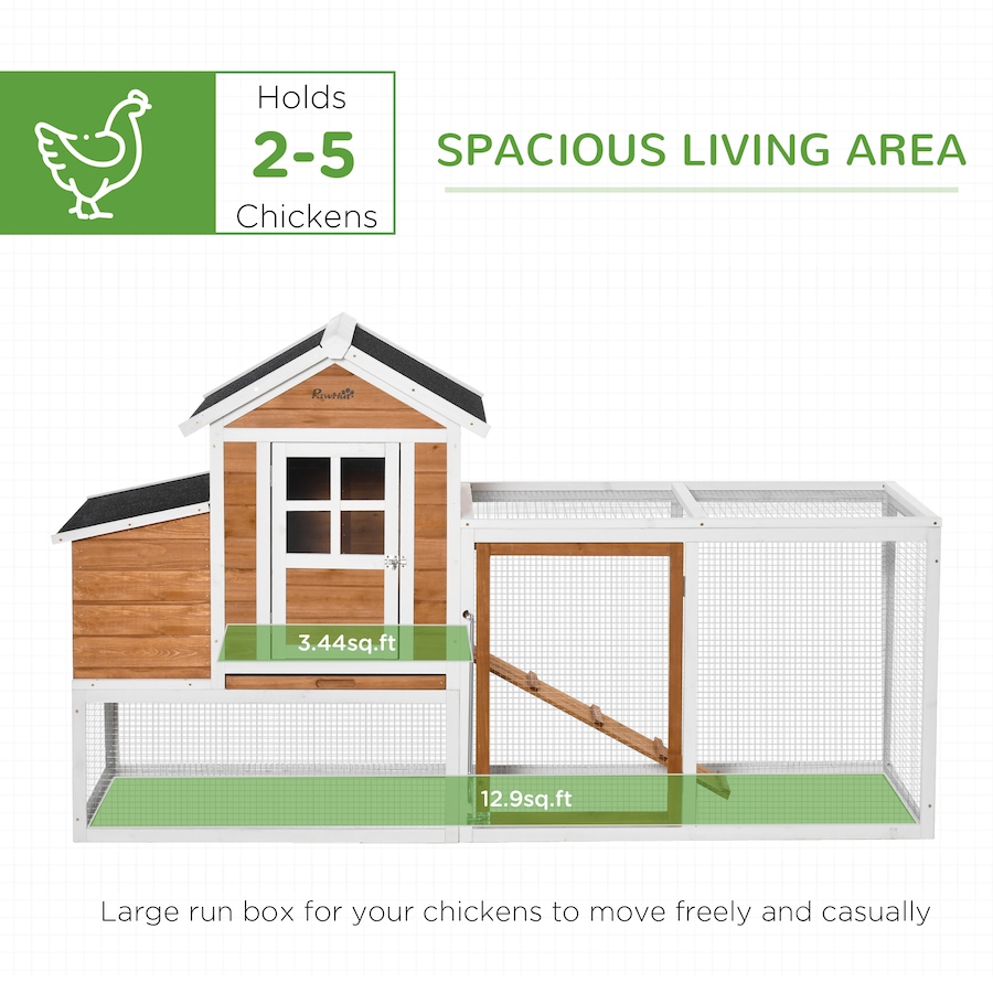 Image 962010_ALTMORE3.jpg, Product 962-010 / Price $209.99, PawHut Chicken Run Large Chicken Coop Waterproof for 2–4 Chickens, Orange from PawHut on TSC.ca's Home & Garden department