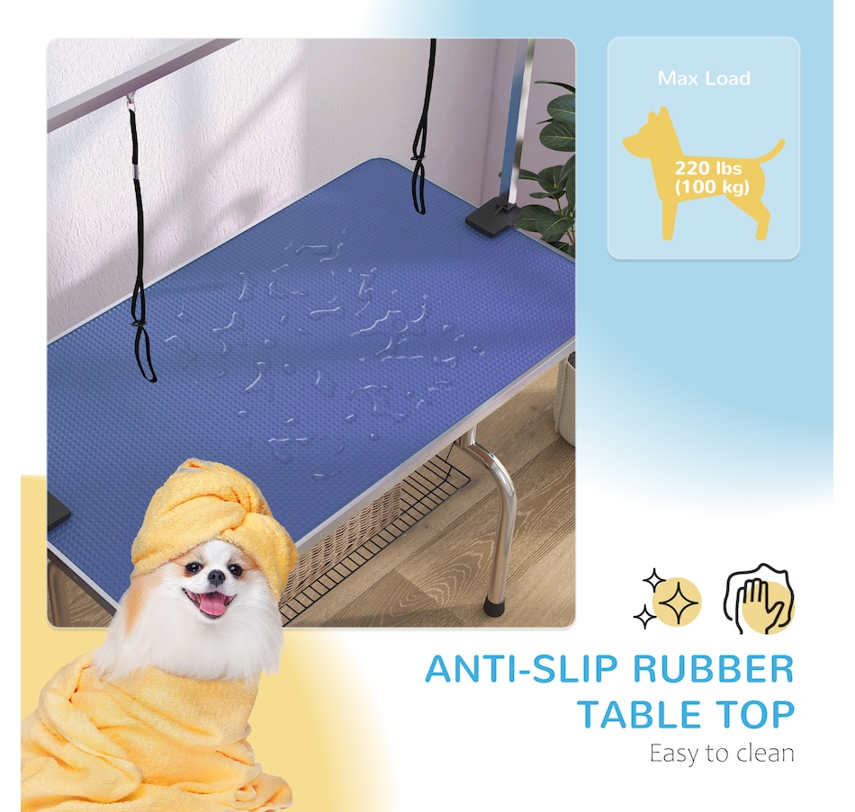 Image 962089_ALTMORE4.jpg, Product 962-089 / Price $162.99, PawHut Adjustable Dog Grooming Table with 2 Safety Slings, Blue from PawHut on TSC.ca's Home & Garden department
