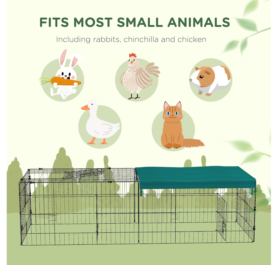Image 962091_ALTMORE3.jpg, Product 962-091 / Price $89.99, PawHut Small Animal Cage for Chicken, Rabbits, Chinchillas, 73" x 30" x 20" from PawHut on TSC.ca's Home & Garden department