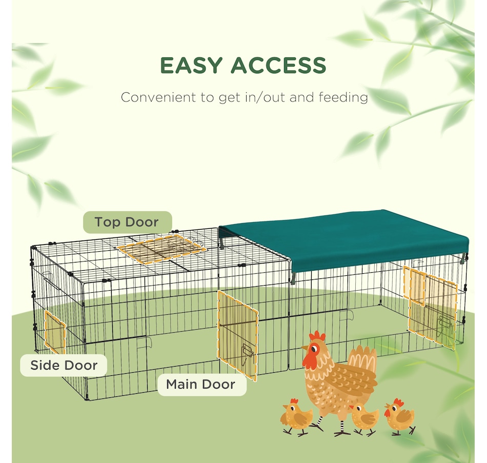 Image 962091_ALTMORE5.jpg, Product 962-091 / Price $89.99, PawHut Small Animal Cage for Chicken, Rabbits, Chinchillas, 73" x 30" x 20" from PawHut on TSC.ca's Home & Garden department