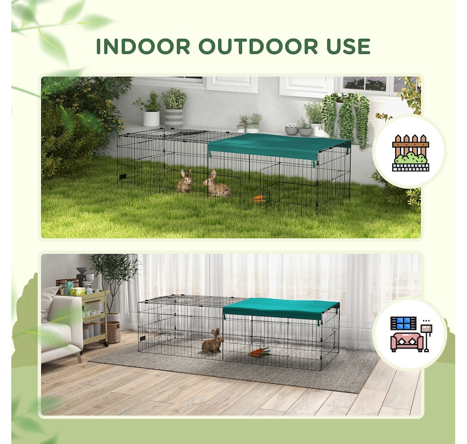 Image 962091_ALTMORE7.jpg, Product 962-091 / Price $89.99, PawHut Small Animal Cage for Chicken, Rabbits, Chinchillas, 73" x 30" x 20" from PawHut on TSC.ca's Home & Garden department